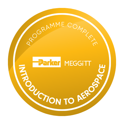 Certificate for Badge of completion - An Introduction to Aerospace with Parker Meggitt